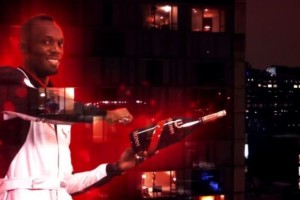 La novedosa activaci&oacute;n de la F&oacute;rmula E que cont&oacute; con un holograma de Usain Bolt 