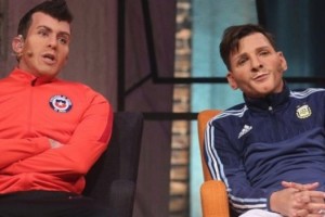 Mart&iacute;n Bossi se luci&oacute; imitando a Messi contra Gary Medel