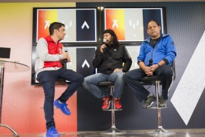 Rene Higuita y Roberto Caba&ntilde;as estuvieron en la Casa Am&eacute;rica de adidas