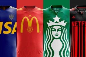 As&iacute; ser&iacute;an las camisetas de f&uacute;tbol si las dise&ntilde;aran las marcas