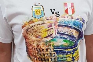 El partido Argentina Per&uacute; ya vende su propia camiseta 