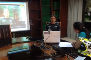 Chavo Salvatierra inaugur&oacute; las charlas digitales con deportistas de El Deber