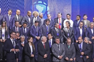 La CONMEBOL present&oacute; su renovada imagen corporativa ante las glorias del f&uacute;tbol sudamericano