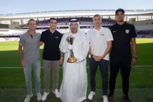 Representantes de Boca y River presentes en un acto especial del Mundial de Clubes