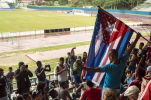 Estados Unidos y Cuba se enfrentan en un amistoso hist&oacute;rico
