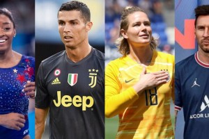 Los 50 deportistas m&aacute;s influyentes de 2021; Messi fuera del &ldquo;Top Ten&rdquo; y un podio exclusivo de mujeres