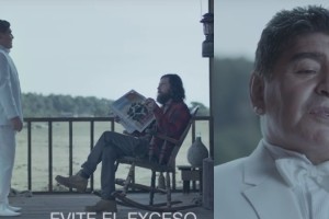 Maradona se luce como actor en el spot de Cerveza Tecate