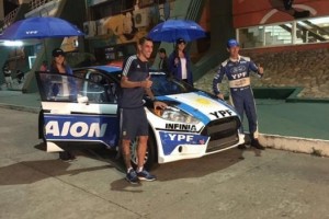 Junto a YPF, Di Mar&iacute;a se subi&oacute; a un auto de rally