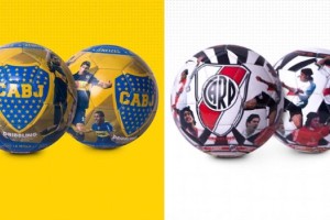 Dribbling invita a elegir a los &iacute;dolos de Boca y River para las nuevas pelotas oficiales