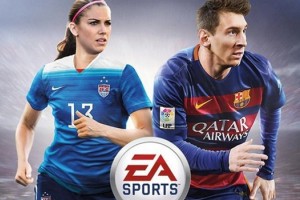 La jugadora Alex Morgan estará junto a Messi en la portada del FIFA16