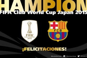 Barcelona lucir&aacute; en su camiseta el emblema de Campe&oacute;n del Mundo