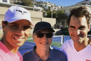 Nadal y Federer batieron el r&eacute;cord del partido con mayor asistencia del tenis mundial
