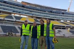 Forl&aacute;n visit&oacute; las obras del estadio de Pe&ntilde;arol a 22 meses de su inicio