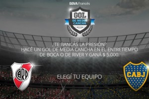 #GolDeMediaCancha, la activaci&oacute;n de BBVA Franc&eacute;s en el Supercl&aacute;sico