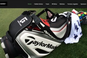 El golfista Fabi&aacute;n G&oacute;mez present&oacute; su web oficial