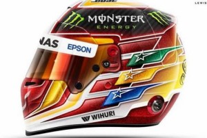 Lewis Hamilton presentó su nuevo casco en homenaje a Senna para el 2017 
