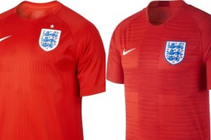 En Inglaterra afirman que su nueva camiseta alternativa es id&eacute;ntica a la del 2014