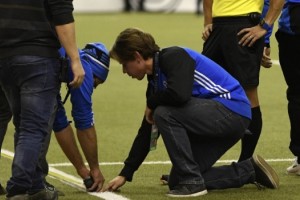 Un partido de la MLS demoró su inicio porque las líneas estaban mal pintadas