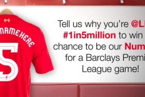 Liverpool estampar&aacute; el nombre de un seguidor de Twitter en su camiseta