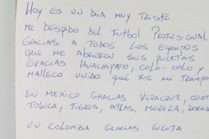 El curioso &ldquo;tuit&rdquo; con el cual un jugador anunci&oacute; su retiro profesional del f&uacute;tbol