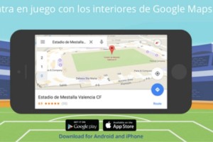 El Valencia lanzó su servicio de Google Maps Indoor para recorrer Mestalla