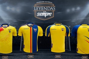 Ecuador present&oacute; su l&iacute;nea de camisetas retro &ldquo;Leyendas por Siempre&rdquo;
