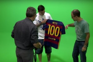 La camiseta especial de Messi por sus 100 partidos en la Champions League