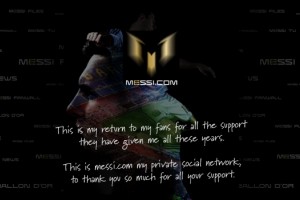 Lionel Messi presentó su nuevo sitio web oficial