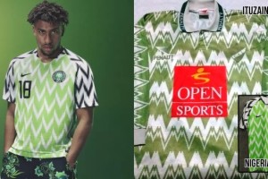 La camiseta del f&uacute;tbol argentino que asegura haber inspirado a la de Nigeria para la Copa del Mundo