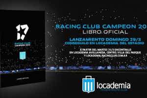Racing present&oacute; el &ldquo;Libro oficial del Campe&oacute;n&rdquo;