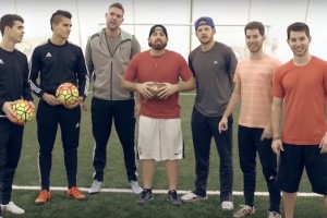 Oscar y Lamela se lucieron en un desaf&iacute;o &ldquo;Soccer vs Football&rdquo;