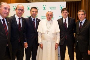 El Barcelona se sum&oacute; al proyecto de Scholas Occurrentes y el Papa Francisco