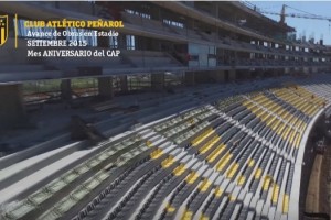 En su 124&deg; aniversario, Pe&ntilde;arol public&oacute; un video de las obras en su estadio