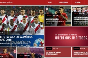 La Federaci&oacute;n Peruana de F&uacute;tbol present&oacute; su renovado sitio web