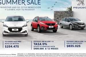 &ldquo;Peugeot Summer Sale&rdquo;: un mill&oacute;n de razones para subirte a tu pr&oacute;ximo 0km Peugeot en diciembre