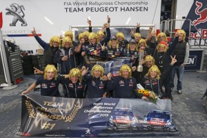 El equipo Peugeot Hansen es campe&oacute;n Mundial de Rallycross