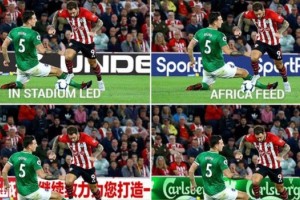 La publicidad virtual llega a la Premier League