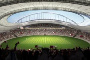 El primer s&uacute;per estadio para Qatar 2022 est&aacute; cerca de terminarse