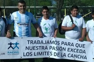 Racing y la Huella Weber presentes en la Jornada Nacional por la Inclusi&oacute;n y la Paz