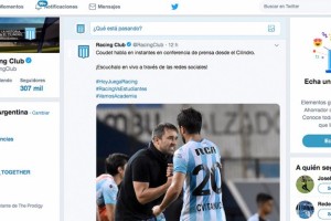 Racing cerró un acuerdo con Twitter y su twemoji recorrerá las redes sociales