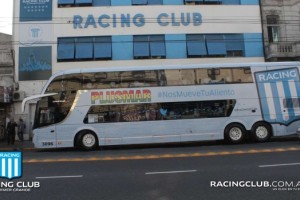 Racing present&oacute; su nuevo bus junto a Plusmar