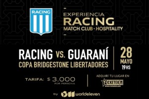 Junto a World Eleven, Racing lanz&oacute; su paquete de Hospitality