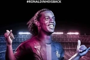 Ronaldinho debutar&aacute; como leyenda del FC Barcelona frente al Real Madrid
