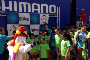 Los ni&ntilde;os del proyecto Energ&iacute;a Ol&iacute;mpica vivieron un d&iacute;a especial en el Shimano Lounge de R&iacute;o