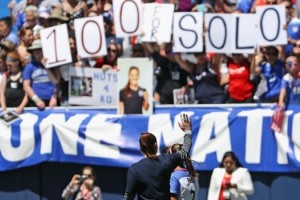 La arquera Hope Solo alcanz&oacute; los cien partidos sin recibir goles