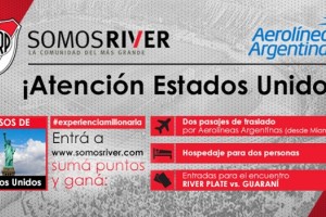 Somos River sortea viajes desde Estados Unidos para la semifinal de la Copa Libertadores