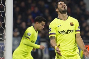 El récord negativo al que llegó Suárez tras la ida de los Octavos de Final de la Champions League