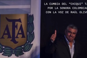 El nuevo presidente de la AFA ya tiene su propia cumbia