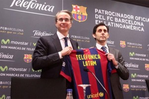 El contrato entre Barcelona y Telef&oacute;nica incluye un amistoso en Latinoam&eacute;rica
