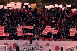 El festejo de una hinchada inspirado en el tetris